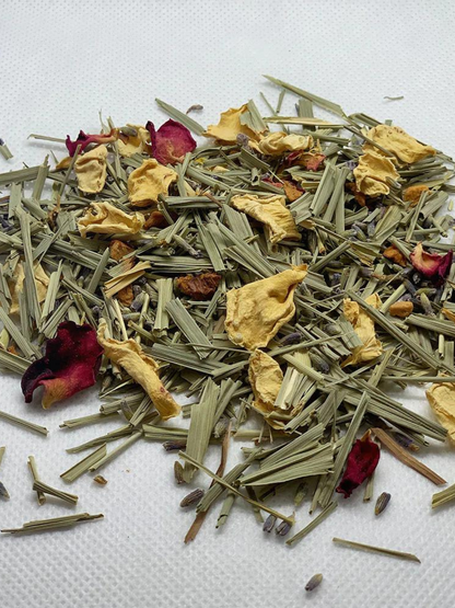 anti-stress lemongrass & lavender tea organic french herbal tea healthy drink