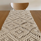 mizo diamond macrame table runner eco-friendly sustainable home goods kitchenware tableware made in India