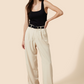 No capsule wardrobe is complete without that perfect pair of wide leg pants. Cut from an ultra-soft, light-weight natural fiber, the Willow Wide Leg Pants are a high-waisted design that elongate the silhouette. Featuring an elastic back waistband and side pockets, these pants guarantee tailored comfort. Ideal for an effortlessly cool look with sneakers, or occasion dressing with heels. Create a matching co-ordinated set with The Noah Blazer.