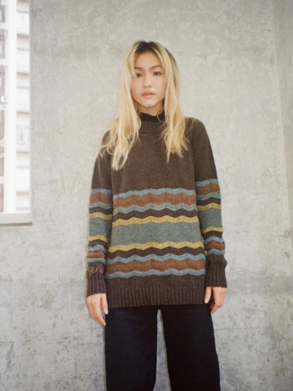 Love From Blue upcycled knit sweater limited edition jumper ethical fashion Hong Kong female-owned brand