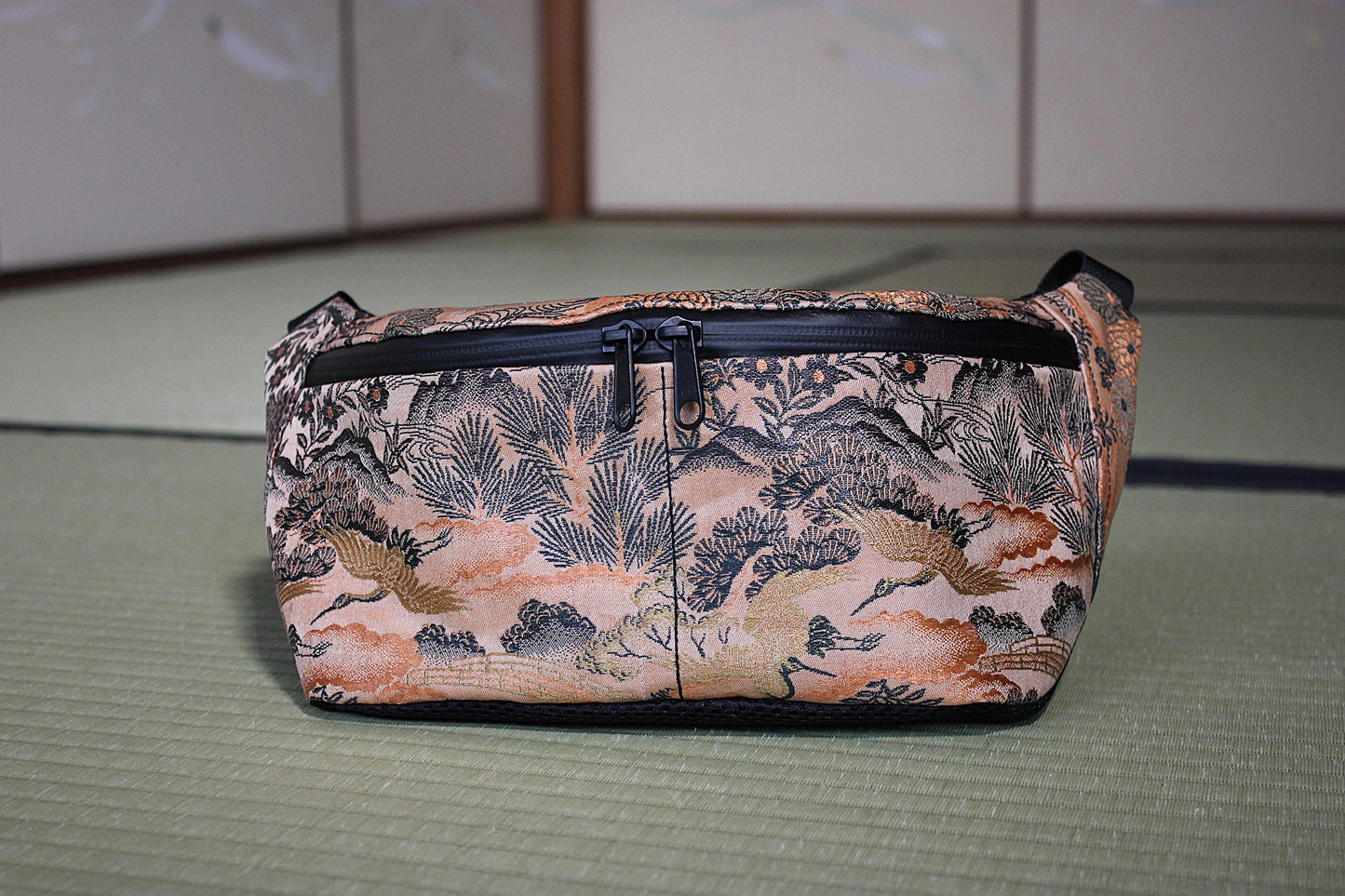 Japanese kimono antique sustainable handbag bum bag crossbody bag 