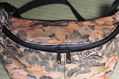 Japanese kimono antique sustainable handbag bum bag crossbody bag 