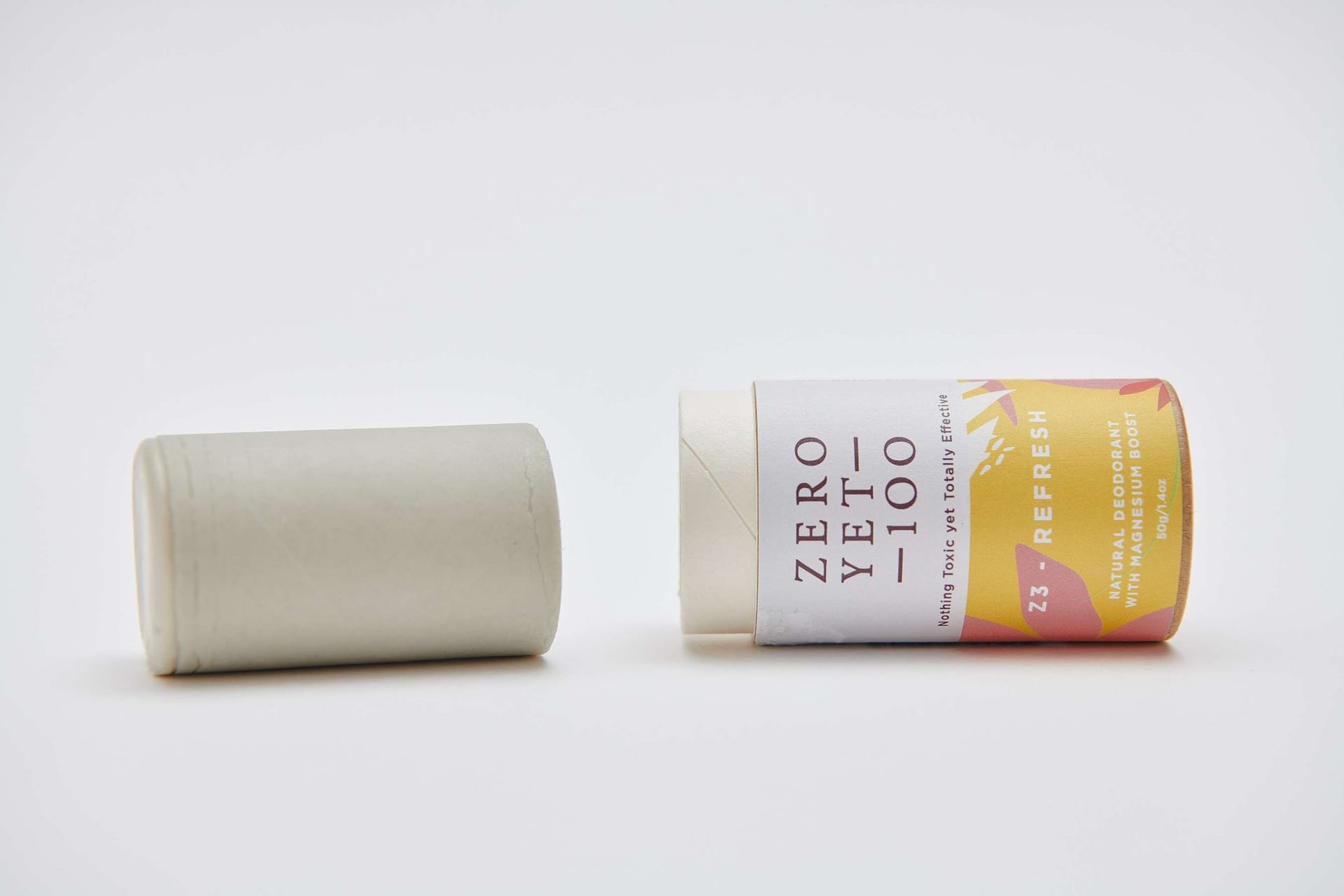 Zero Yet 100 deodorant stick plastic-free refill no packaging